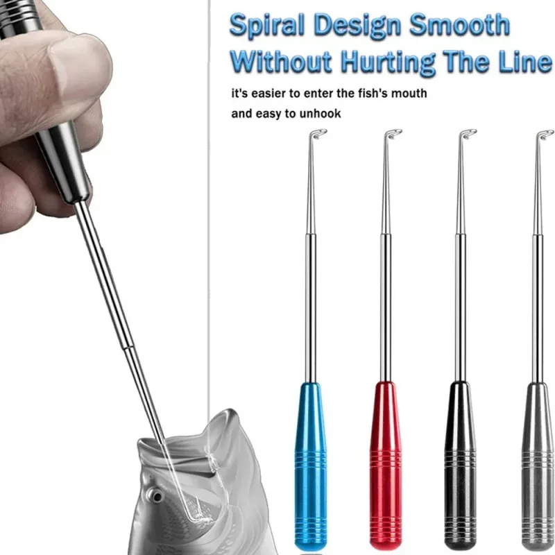 Fishing Hook Box - 1/2個入り ステンレス製 魚釣り用フック外しツール、釣り竿用、釣り道具箱用、釣り具、魚釣り用フック外し
