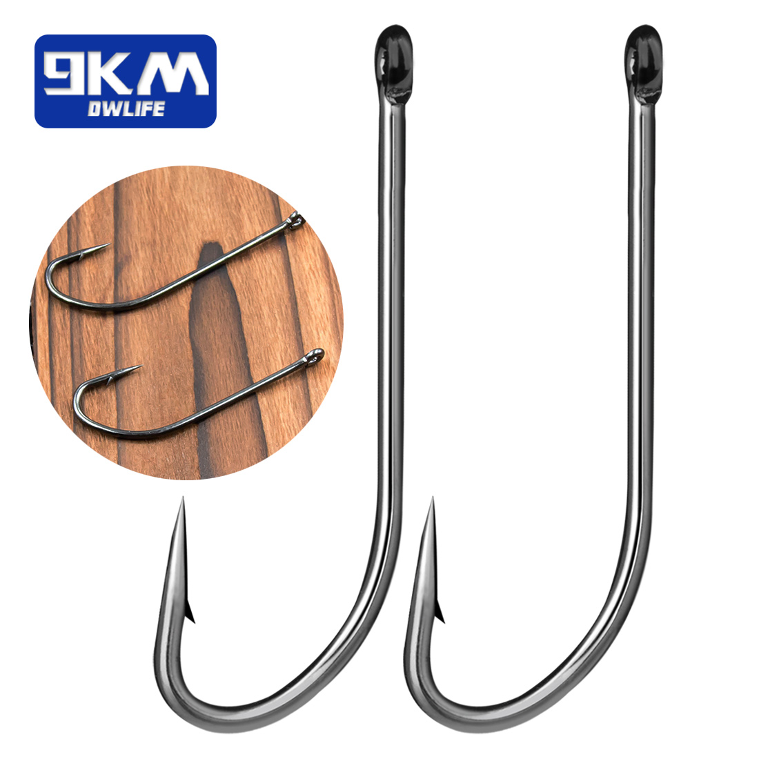 Fishing Hook Assortment - 釣り用ベイトフック,9km,50〜200個,スパイク,ロングハンドル,コイ用,ルアー用,ohughnessy