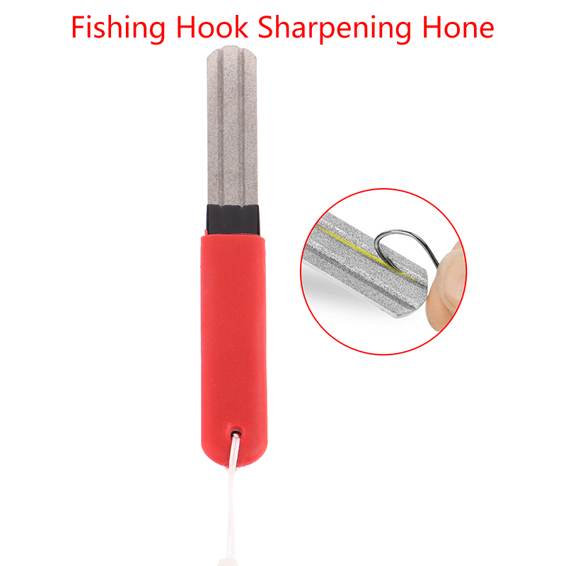 Fishing Hook Sharpener - 携帯用屋外魚釣り用フック研磨器、ダブル溝付き、魚釣り用フックの研ぎ器、新しい釣り道具、釣り用アクセサリー。