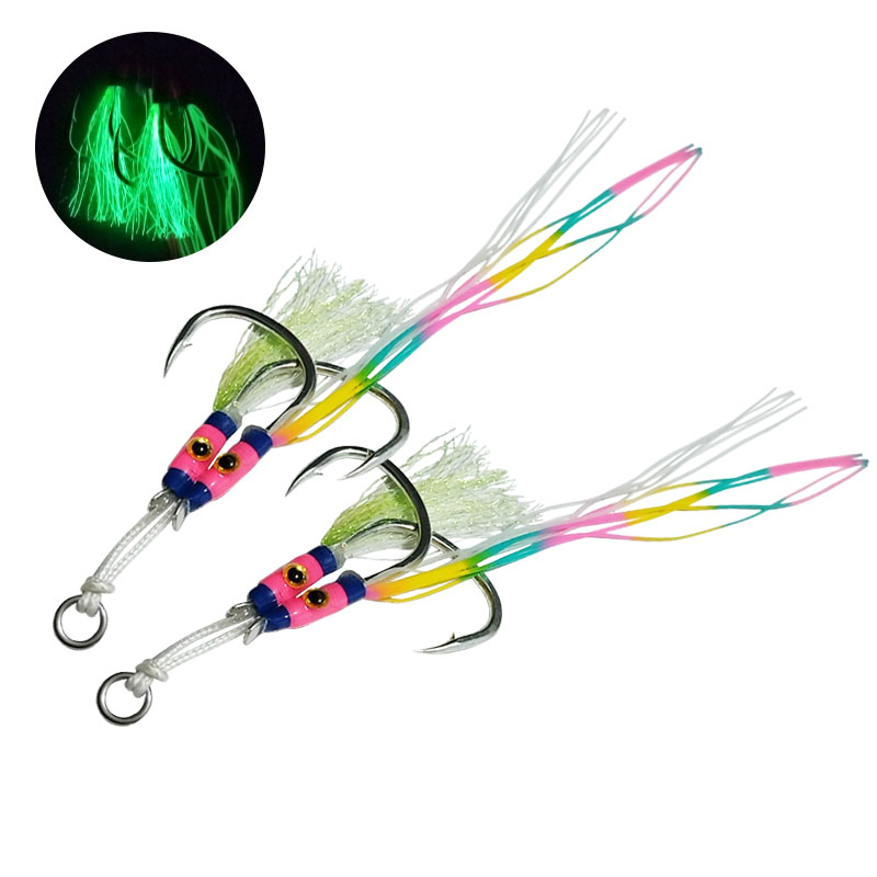 2ペア/袋 グロージグ ルアーフック 高炭素鋼製 釣りルアー - Fishing Hook Assortment のレビューと価格