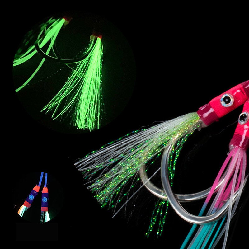 2ペア/袋 グロージグ ルアーフック 高炭素鋼製 釣りルアー - Fishing Hook Assortment のレビューと価格