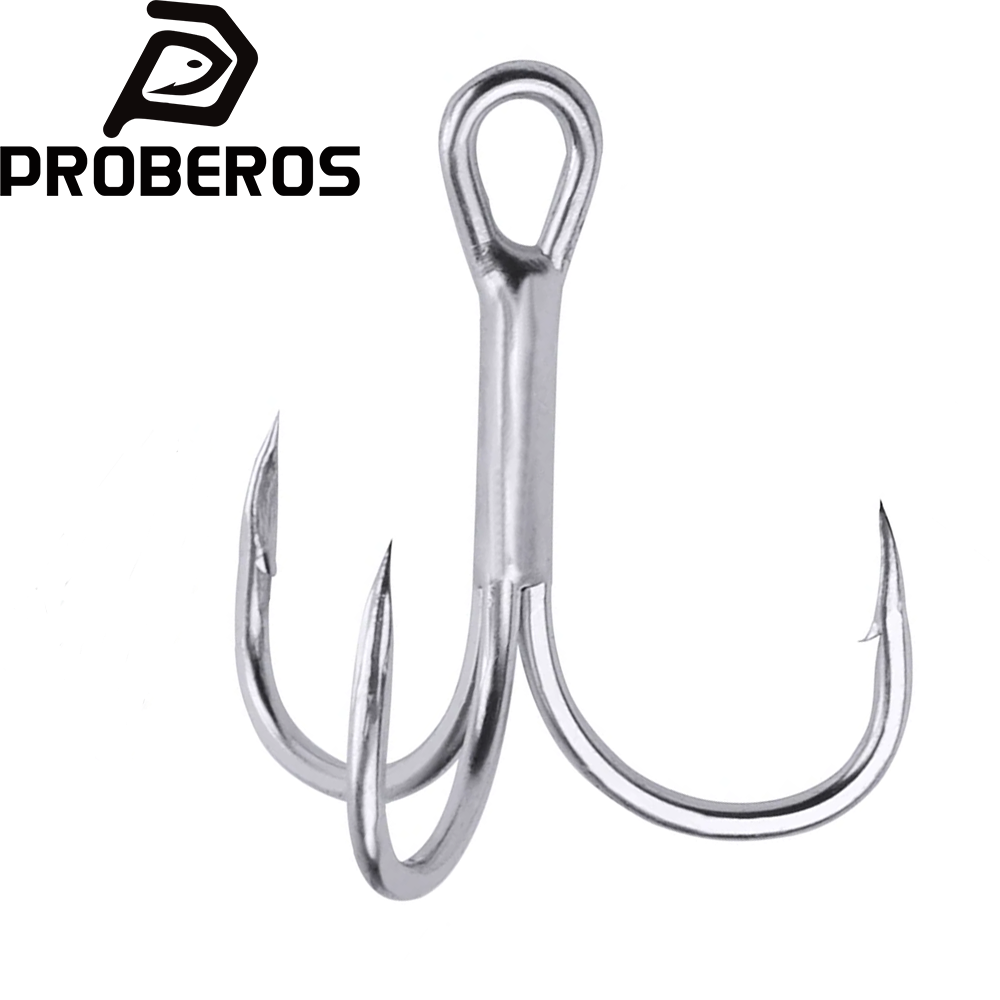 Proberos 20ピース/ロット塩水釣り針トレブルフック - Fishing Hook Offset のレビューと価格