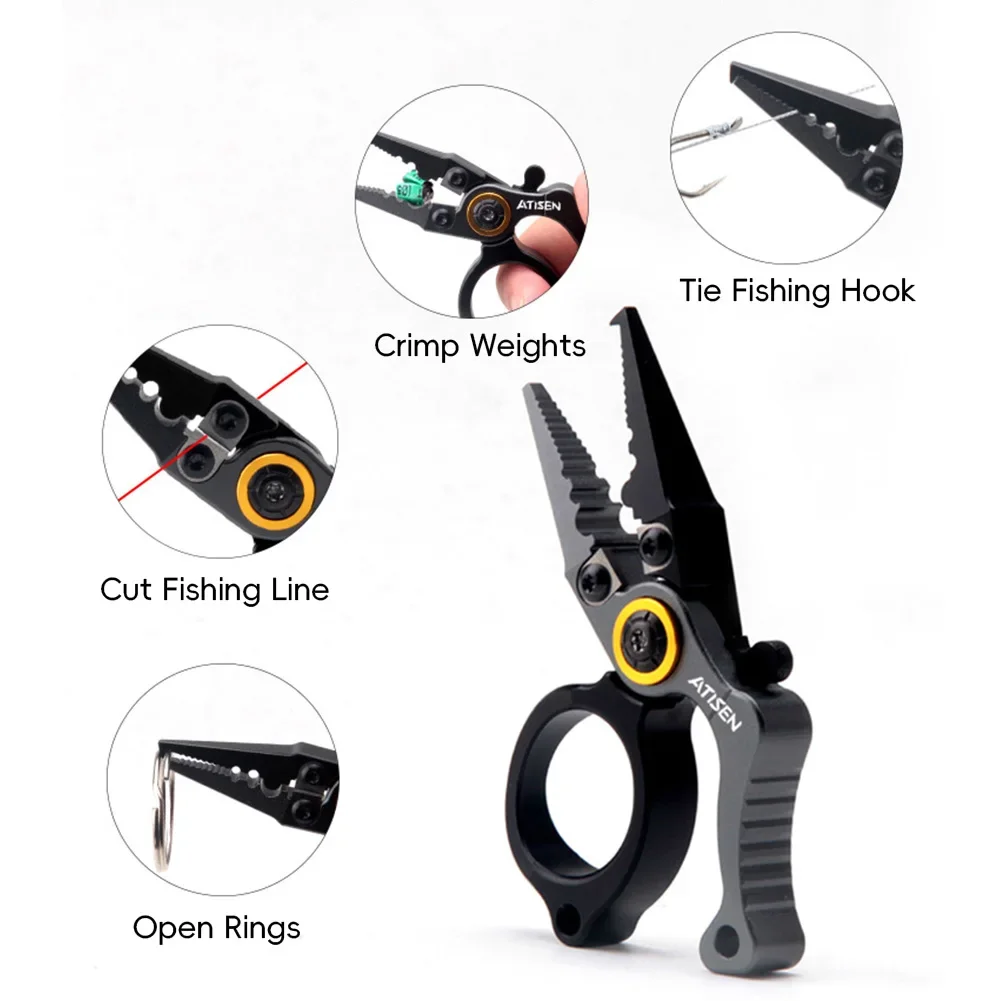釣りプライヤー ミニサイズ アウトドア釣りツール アルミ合金 - Fishing Hook Remover のレビューと価格