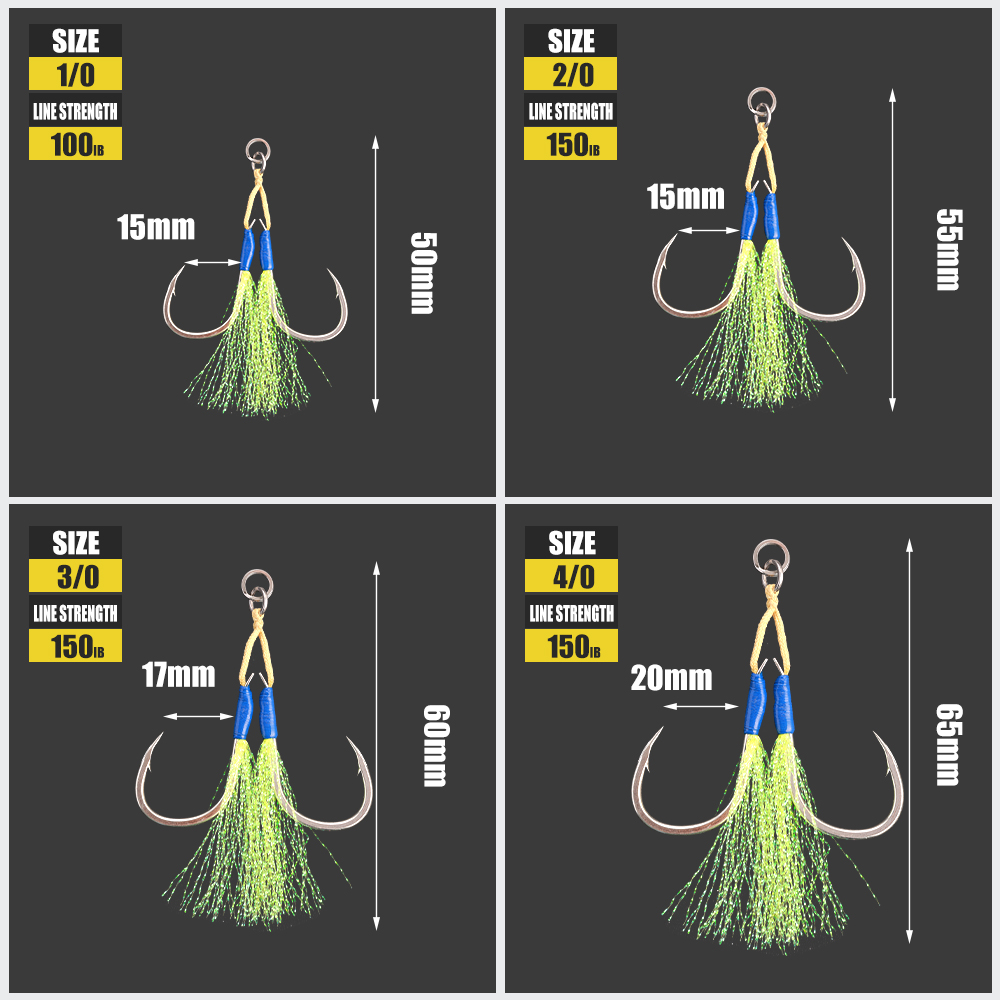 ジギングプロ高炭素釣り針海水スロージグアシストフック海釣りア - Fishing Hook Assortment のレビューと価格